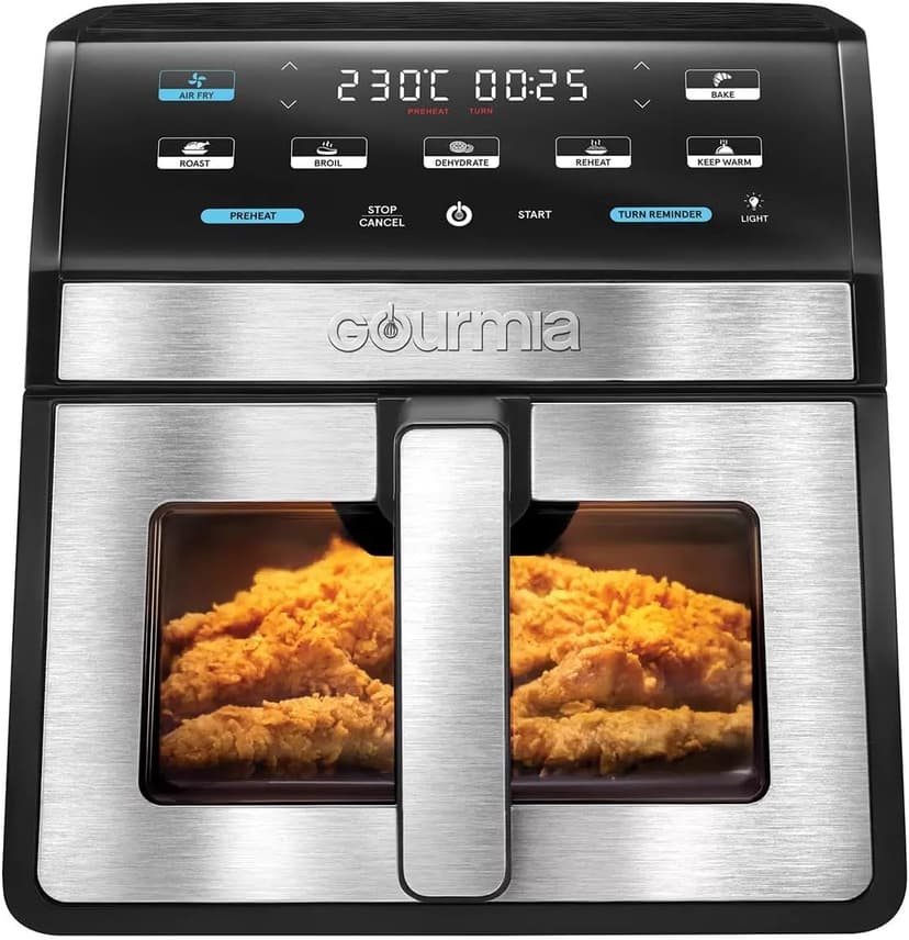 Gourmia GOURMIA Digital Air Fryer, 7.5 Liter with Window and Light, Mod. GAF858