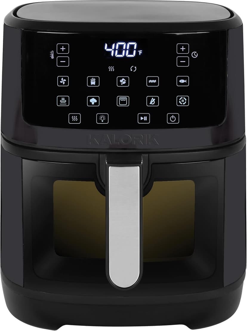 Kalorik 7 Quart Touchscreen Air Fryer with Window, Black (FT 52324 BK)