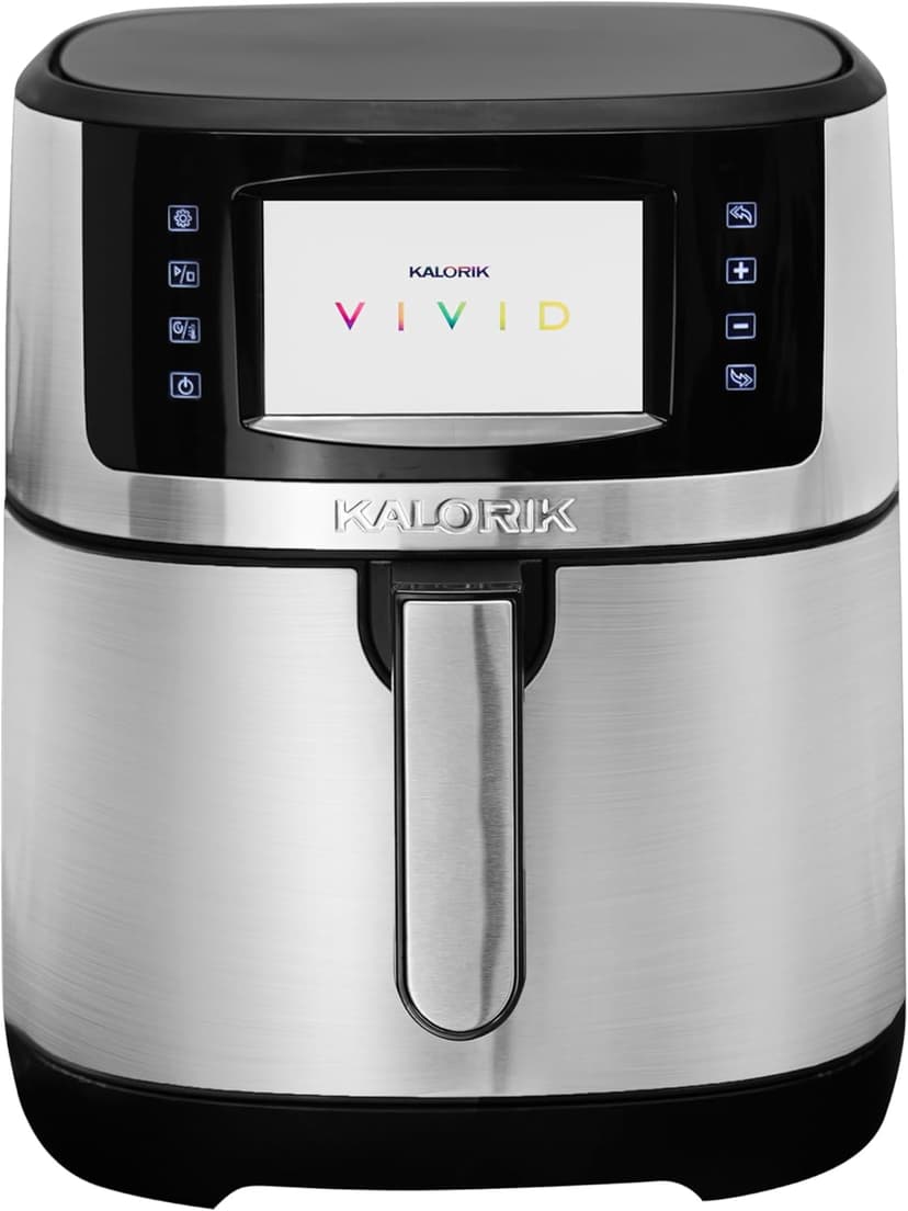 Kalorik VIVID SELECT 7 Quart High-Resolution Air Fryer with Selector Controls, Stainless Steel