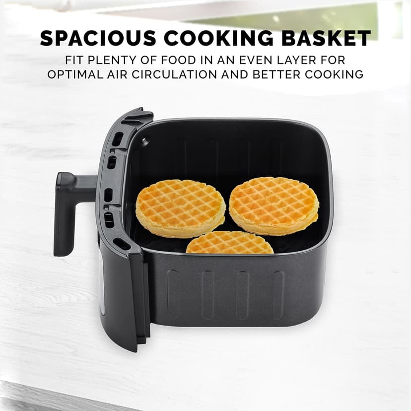Kalorik 7 Quart Touchscreen Air Fryer with Window, Black (FT 52324 BK)