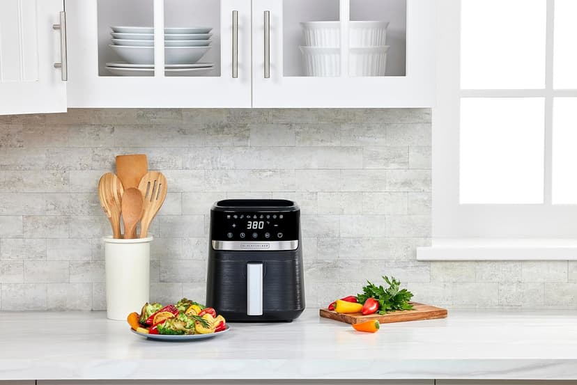 BLACK+DECKER Purifry 2QT Air Fryer, Crispy Deep Fried Taste without the Fat, Plus Bake, Dehydrate, and Keep Food Warm, Digital Touchscreen and Auto Shut-Off