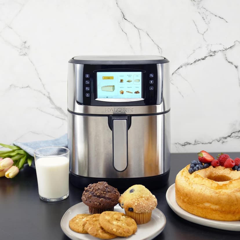 Kalorik VIVID SELECT 7 Quart High-Resolution Air Fryer with Selector Controls, Stainless Steel