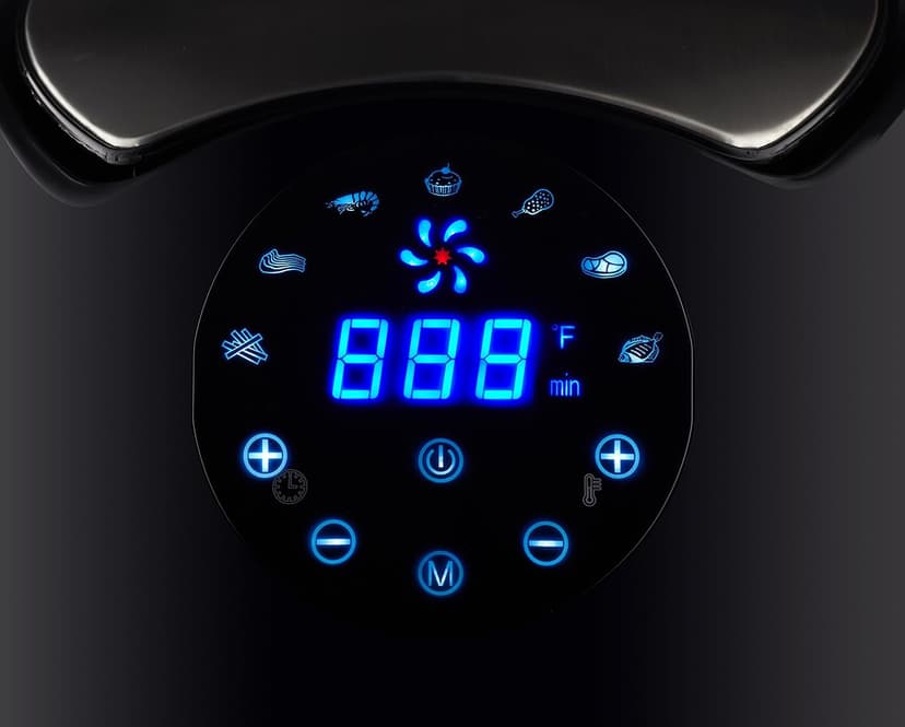 GoWISE USA Ming's Mark GW22621 Electric Air Fryer, 3.7 QT, Black