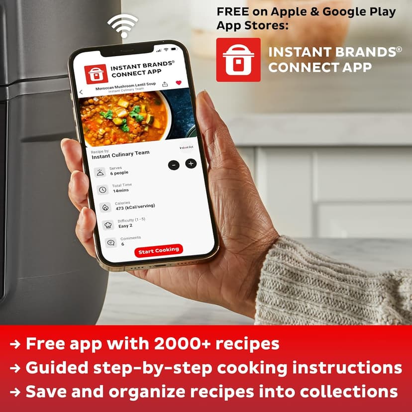 Instant Pot Vortex 2QT Mini Air Fryer,Small Air fryer that Crisps,Reheats,Bakes,Roasts for Quick Easy Meals, Includes over 100 In-App Recipes,is Dishwasher-Safe, from the Makers of Instant Pot, Black